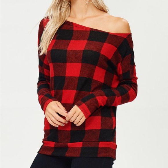 Buffalo plaid Sweatshirt - Picture 7 of 8